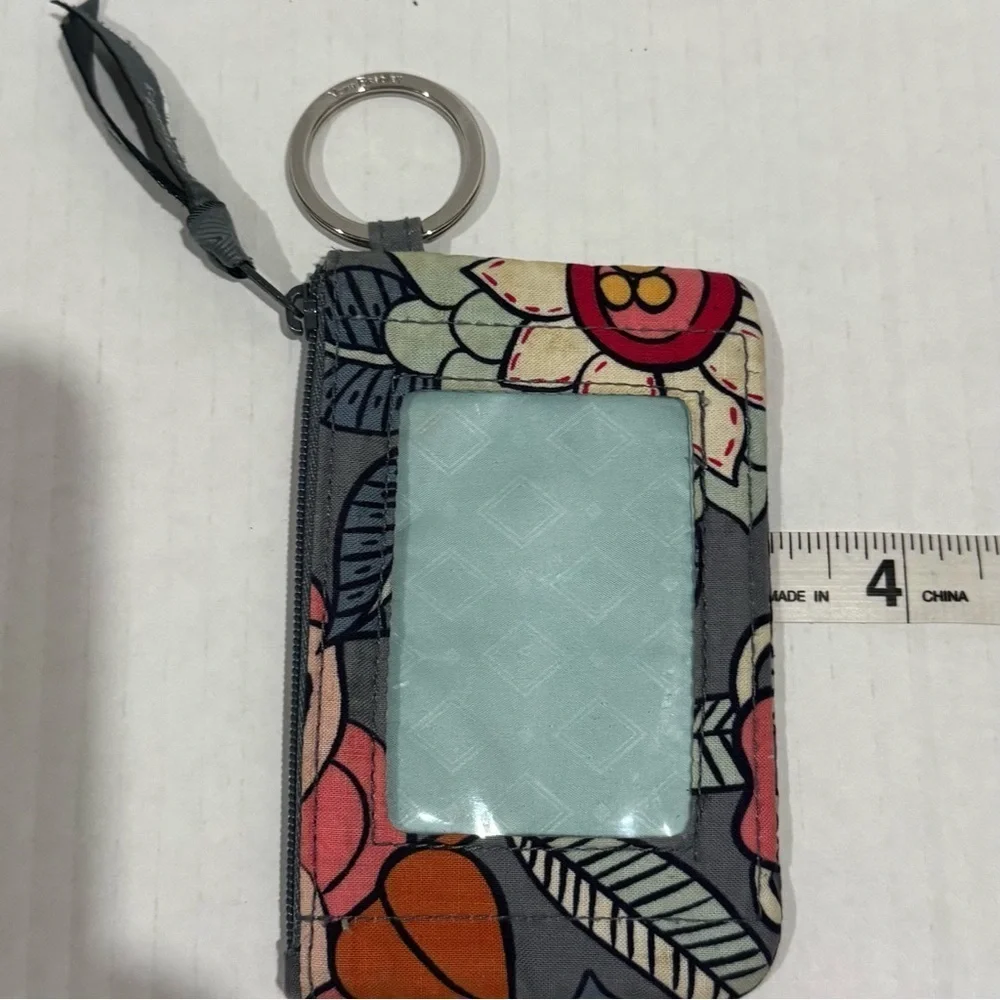 Vera Bradley Zip ID Case With Keychain In A Variety Of Prints